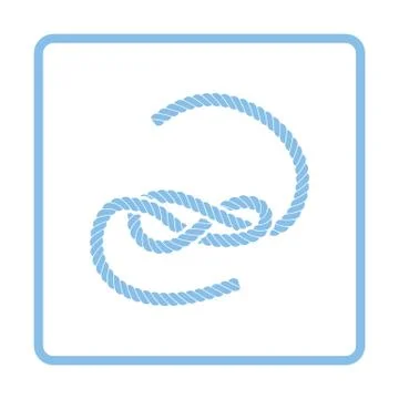 Knoted rope  icon Stock Illustration
