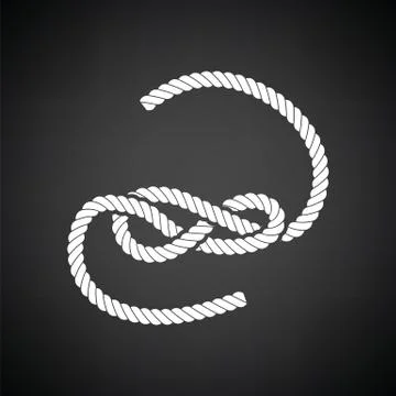 Knoted rope  icon 스톡 일러스트