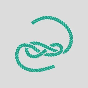 Knoted rope  icon Illustrazione stock