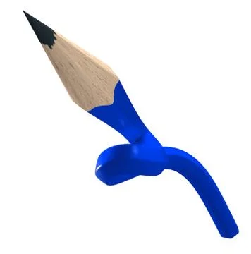 Knotted blue pencil Stock Illustration