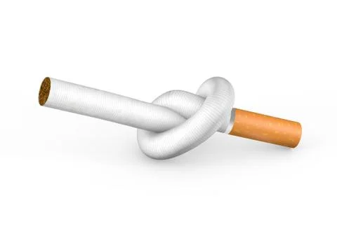 Knotted cigarette Stock Illustration