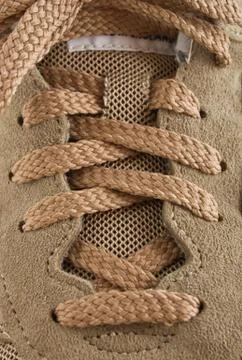 Knotted shoelaces Stock Photos