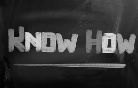 Know how concept Stock Illustration