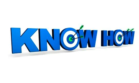 Know how target business concept Stock Illustration