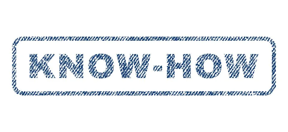 Know-How Textile Stamp Illustrazione stock