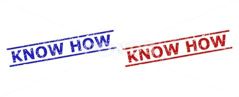 KNOW HOW Watermarks with Rubber Surface and Parallel Lines Illustration ...