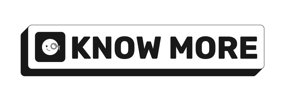 Know more rectangle UI web button 스톡 일러스트