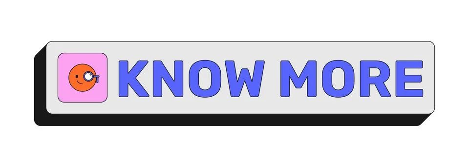 Know more rectangular UI web button Illustrazione stock