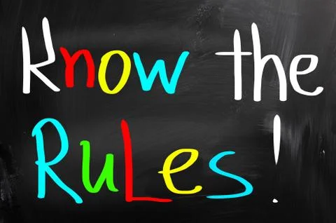 Know the rules concept Stock Illustration