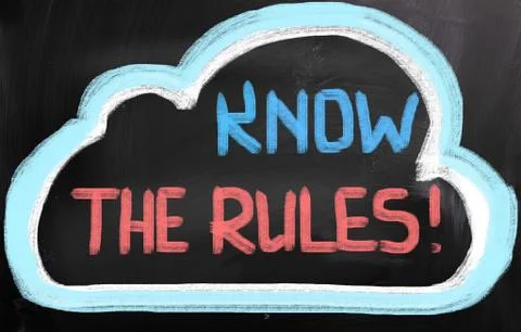 Know the rules concept Stock Illustration