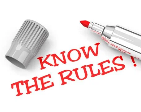 Know the rules Stock Illustration