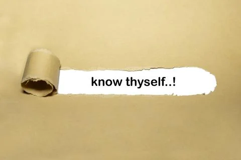 Know thyself Stock Photos