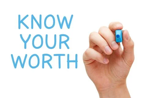Know Your Worth Stockfoto's