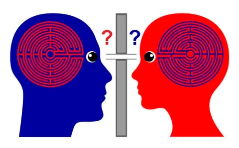 Knowing each other Stock Illustration