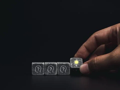 Knowledge and creative idea concept. Foto stock