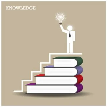 Knowledge and learning concept Stock Illustration