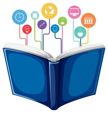 Knowledge and Learning Concepts Illustrazione stock