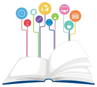 Knowledge and Learning Connections Stock Illustration