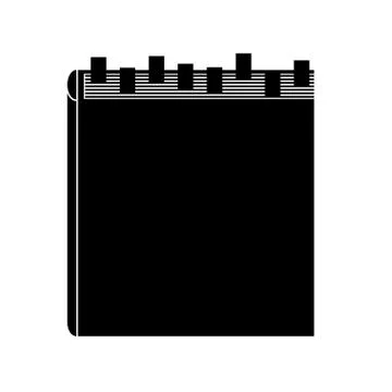 Knowledge base. Directory with bookmarks. Thick book Stock Illustration