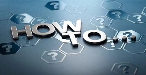 Knowledge base. How-to guide. Stock Illustration