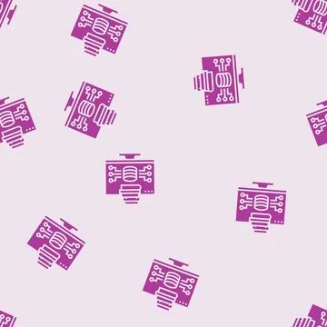 Knowledge base online learning platform glyph seamless pattern Stock Illustration