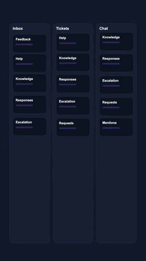 Knowledge Base Workspace Generic SaaS Interface Vertical Animation 库存影片 345154230