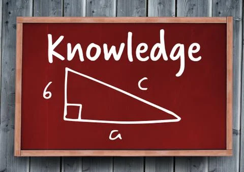 Knowledge  on blackboard Foto stock