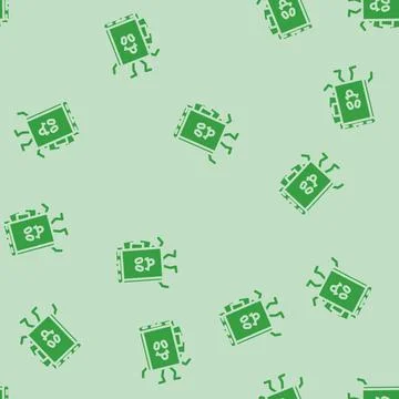 Knowledge book character glyph vector seamless pattern Stock Illustration