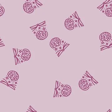 Knowledge book succes challenge line seamless pattern 스톡 일러스트