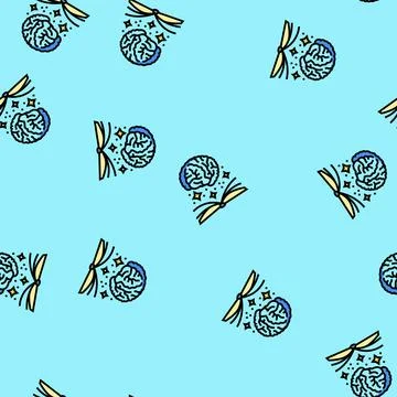 Knowledge book succes challenge vector seamless pattern 스톡 일러스트