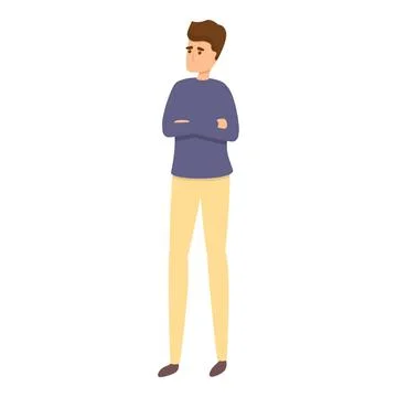 Knowledge brainstorming icon, cartoon style Illustrazione stock