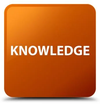 Knowledge brown square button Illustrazione stock