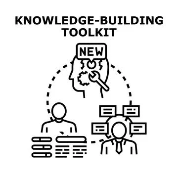 Knowledge building toolkit developing business skills teamwork Ilustración de archivo