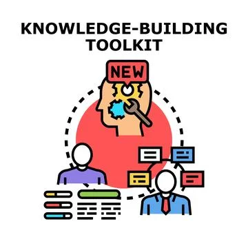 Knowledge building toolkit developing business skills teamwork Ilustración de archivo