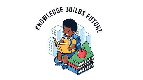 Knowledge builds future Illustrazione stock