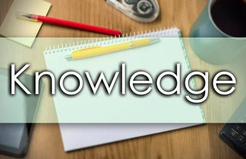 Knowledge -  business concept with text 스톡 일러스트