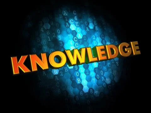 Knowledge Concept on Digital Background. Stock Illustration