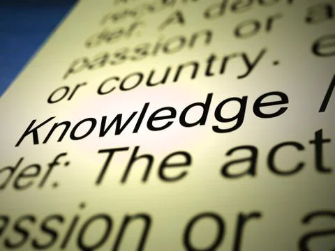 Knowledge concept icon mean information or data - 3d illustratio Stock Illustration