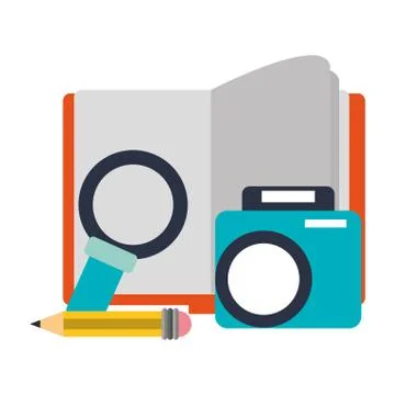 Knowledge education concept cartoon Stock Illustration