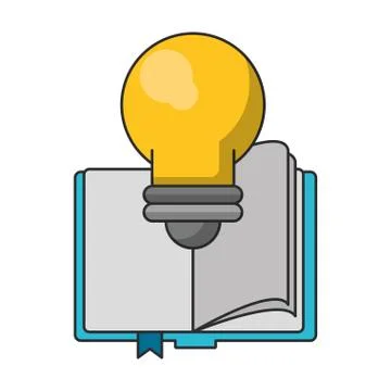 Knowledge education concept cartoon Illustrazione stock