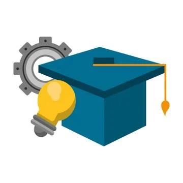 Knowledge education concept cartoon Stock Illustration