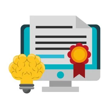 Knowledge education concept cartoon Stock Illustration