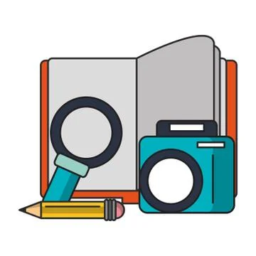 Knowledge education concept cartoon Stock Illustration