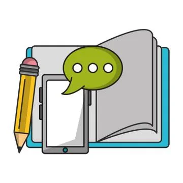 Knowledge education concept cartoon Stock Illustration
