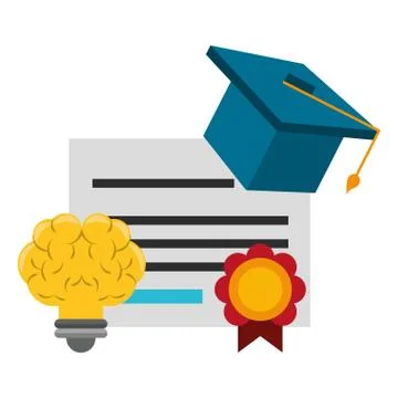 Knowledge education concept cartoon Stock Illustration