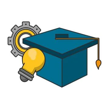 Knowledge education concept cartoon Stock Illustration