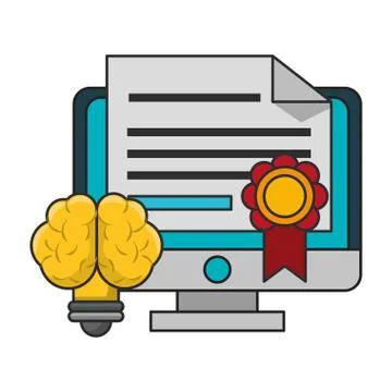 Knowledge education concept cartoon Stock Illustration