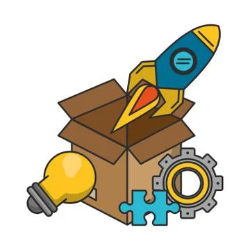 Knowledge education concept cartoon Stock Illustration