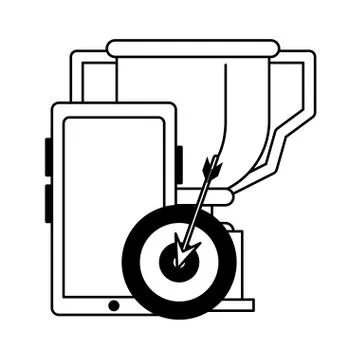 Knowledge education concept cartoon Stock Illustration