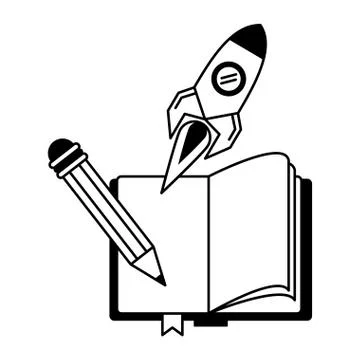 Knowledge education concept cartoon Stock Illustration